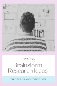 how to brainstorm research ideas