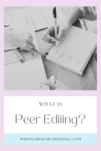 What is peer editing?