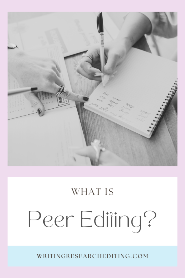 peer editing creative writing