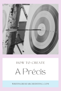 how to write a précis