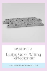 let go of writing perfectionism